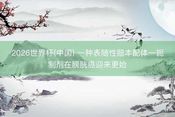 2026世界杯(中国) 一种表随性赔本配体一扼制剂在膀胱癌迎来更始