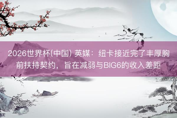 2026世界杯(中国) 英媒：纽卡接近完了丰厚胸前扶持契约，旨在减弱与BIG6的收入差距